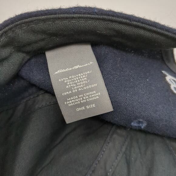 Yellowstone Eddie Bauer Slideback Baseball Cap Blue One Size Adjustable 6 Panel - Picture 9 of 9